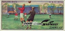 Sticker H.S.V. - Kilia - Snapshots from Football (595) 1924
 n. 2 - Gartmann Chocolate
