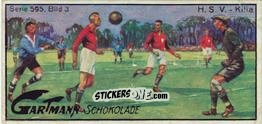 Sticker H.S.V. - Kilia - Snapshots from Football (595) 1924
 n. 3 - Gartmann Chocolate
