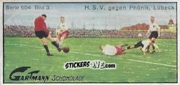 Figurina H.S.V. against Phönix, Lübeck - Snapshots from Football (604) 1924
 n. 3 - Gartmann Chocolate
