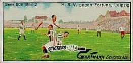 Sticker H.S.V. against Fortuna Leipzig - Snapshots from Football (608) 1924
 n. 2 - Gartmann Chocolate
