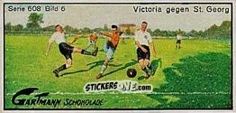 Figurina H.S.V. against St. Georg - Snapshots from Football (608) 1924
 n. 6 - Gartmann Chocolate
