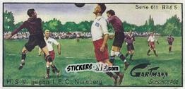 Figurina H.S.V. against 1.F.C. Nürnberg - Snapshots from Football (611) 1924
 n. 5 - Gartmann Chocolate
