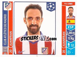 Sticker Juanfran - UEFA Champions League 2014-2015 - Panini