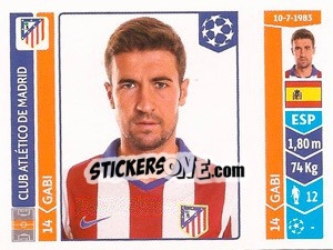 Sticker Gabi - UEFA Champions League 2014-2015 n. 42 - Panini