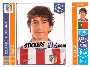 Sticker Tiago Mendes - UEFA Champions League 2014-2015 n. 51 - Panini