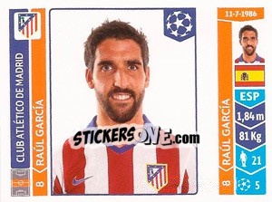 Figurina Raúl García - UEFA Champions League 2014-2015 - Panini