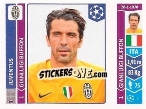 Sticker Gianluigi Buffon - UEFA Champions League 2014-2015 n. 55 - Panini