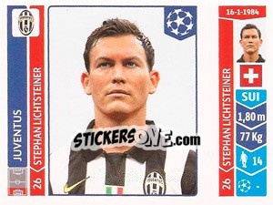Sticker Stephan Lichtsteiner - UEFA Champions League 2014-2015 n. 56 - Panini