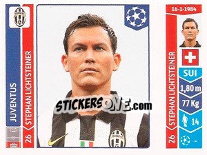 Cromo Stephan Lichtsteiner - UEFA Champions League 2014-2015 - Panini