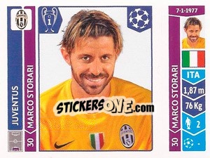 Sticker Marco Storari - UEFA Champions League 2014-2015 n. 66 - Panini