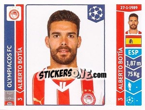 Sticker Alberto Botía - UEFA Champions League 2014-2015 n. 75 - Panini