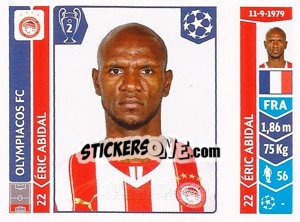Sticker Éric Abidal - UEFA Champions League 2014-2015 n. 76 - Panini
