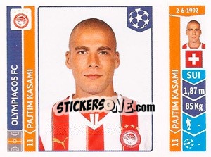 Sticker Pajtim Kasami - UEFA Champions League 2014-2015 n. 78 - Panini