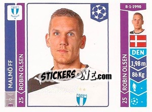 Sticker Robin Olsen - UEFA Champions League 2014-2015 n. 91 - Panini