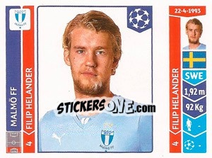 Sticker Filip Helander - UEFA Champions League 2014-2015 n. 94 - Panini