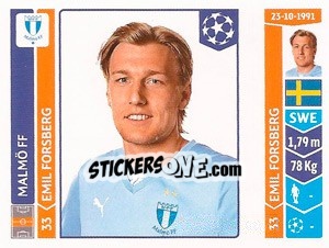 Sticker Emil Forsberg - UEFA Champions League 2014-2015 - Panini