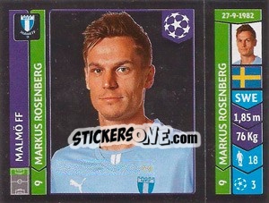 Sticker Markus Rosenberg - UEFA Champions League 2014-2015 - Panini
