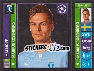 Figurina Markus Rosenberg - UEFA Champions League 2014-2015 - Panini