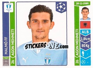 Sticker Agon Mehmeti - UEFA Champions League 2014-2015 - Panini