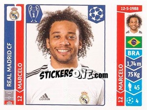 Sticker Marcelo - UEFA Champions League 2014-2015 - Panini