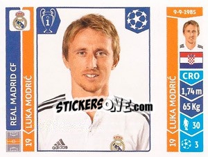 Sticker Luka Modric - UEFA Champions League 2014-2015 n. 114 - Panini