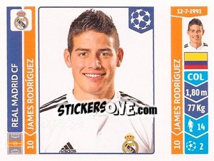 Sticker James Rodríguez - UEFA Champions League 2014-2015 n. 116 - Panini