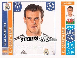 Cromo Gareth Bale - UEFA Champions League 2014-2015 - Panini