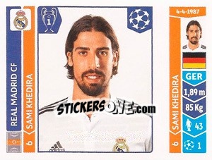 Sticker Sami Khedira - UEFA Champions League 2014-2015 n. 124 - Panini