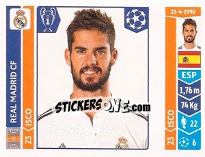 Sticker Isco - UEFA Champions League 2014-2015 n. 125 - Panini