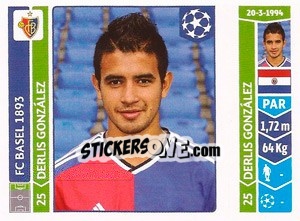 Cromo Derlis González - UEFA Champions League 2014-2015 - Panini