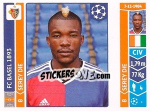 Sticker Serey Die - UEFA Champions League 2014-2015 n. 140 - Panini