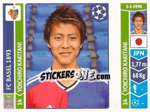 Sticker Yoichiro Kakitani - UEFA Champions League 2014-2015 - Panini