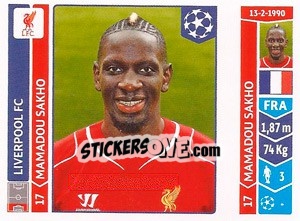 Sticker Mamadou Sakho - UEFA Champions League 2014-2015 n. 156 - Panini