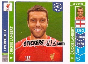Sticker Rickie Lambert - UEFA Champions League 2014-2015 n. 162 - Panini