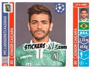 Sticker Júnior Caiçara - UEFA Champions League 2014-2015 - Panini