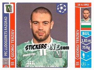 Sticker Georgi Terziev - UEFA Champions League 2014-2015 - Panini