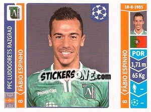 Sticker Fábio Espinho - UEFA Champions League 2014-2015 n. 169 - Panini
