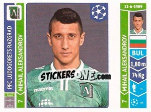 Figurina Mihail Aleksandrov - UEFA Champions League 2014-2015 n. 172 - Panini