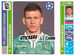 Sticker Roman Bezjak - UEFA Champions League 2014-2015 n. 173 - Panini