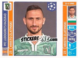 Sticker Hristo Zlatinski - UEFA Champions League 2014-2015 - Panini
