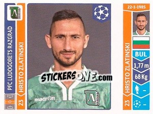 Cromo Hristo Zlatinski - UEFA Champions League 2014-2015 n. 177 - Panini