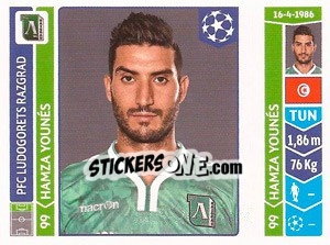 Figurina Hamza Younés - UEFA Champions League 2014-2015 - Panini