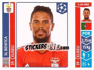 Sticker Eliseu - UEFA Champions League 2014-2015 n. 185 - Panini