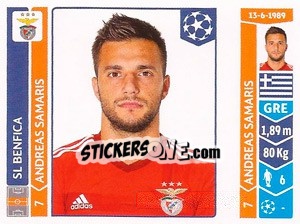 Sticker Andreas Samaris - UEFA Champions League 2014-2015 - Panini