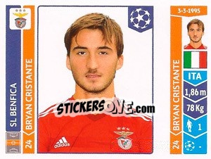 Sticker Bryan Cristante - UEFA Champions League 2014-2015 n. 195 - Panini