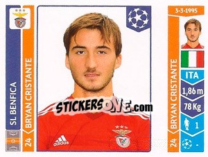 Sticker Bryan Cristante - UEFA Champions League 2014-2015 - Panini