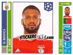 Sticker Bebé - UEFA Champions League 2014-2015 n. 198 - Panini