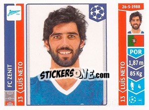 Sticker Luís Neto - UEFA Champions League 2014-2015 n. 201 - Panini