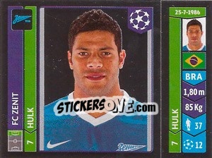 Sticker Hulk - UEFA Champions League 2014-2015 - Panini