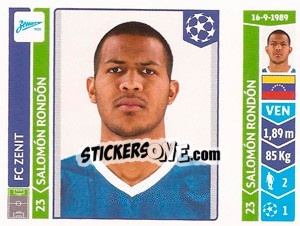 Sticker Salomón Rondón - UEFA Champions League 2014-2015 - Panini